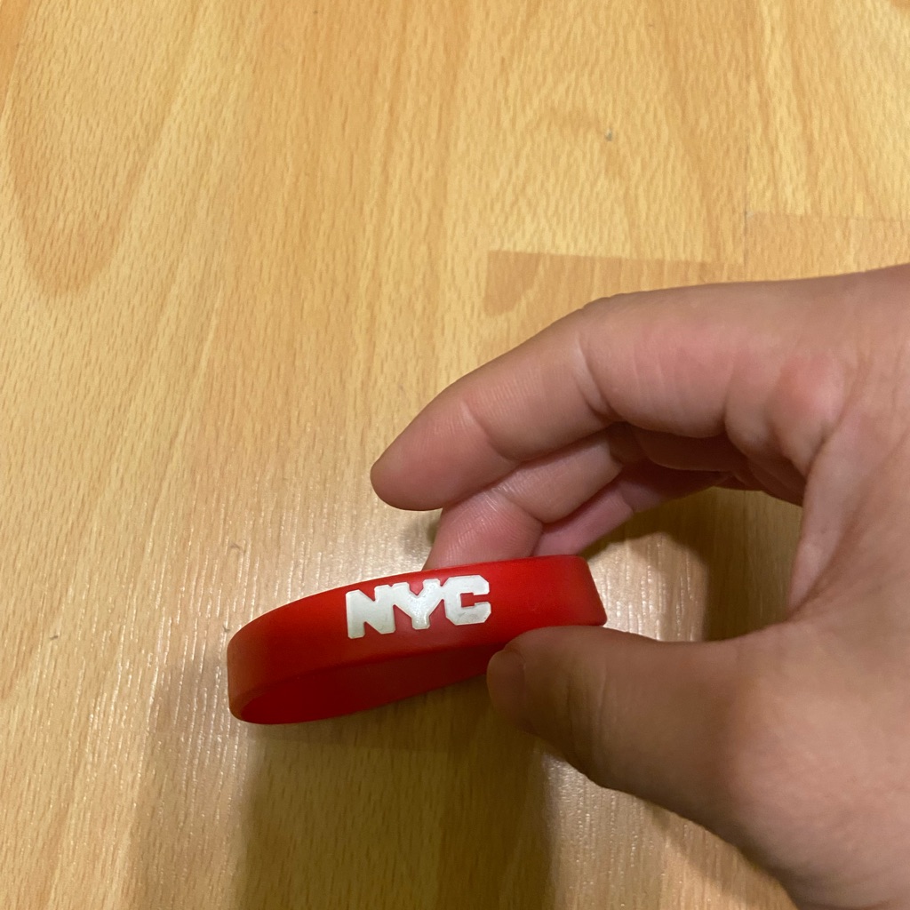 Red Rubber Wristband
